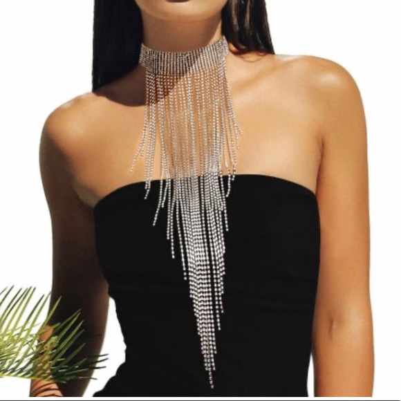 Jewelry - SOLD OUT❣️🔥🔥🔥🆕 RHINESTONE CHOKER NECKLACE